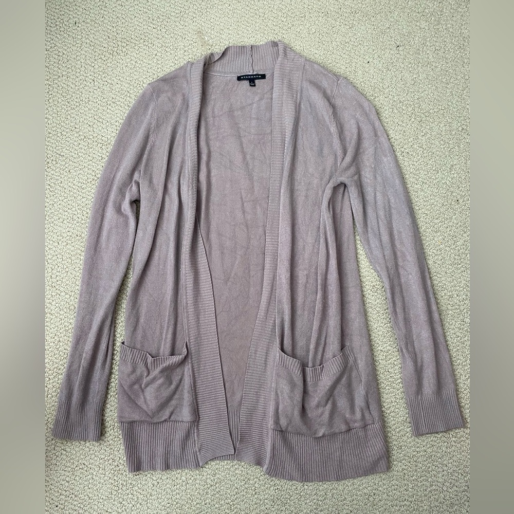 Cardigan: Brand: Staccato Color: Grey/Purple Size: Large
